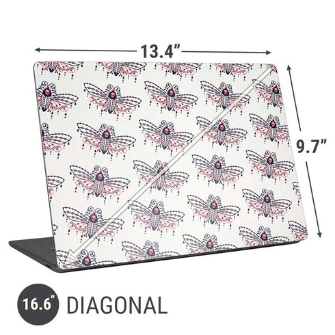 Cat Coq Blush Moth Universal Laptop 16.6in (13.4 x 9.7in) Skin